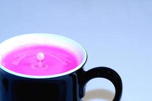 cup with pink liquid photo