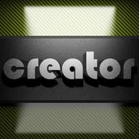 creator word of iron on carbon photo