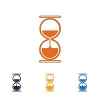 hourglass logo vector