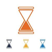 hourglass logo vector