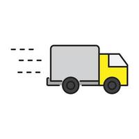 truck delivery icon for website, symbol, presentation vector