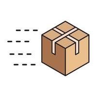 box delivery icon for website, symbol, presentation vector