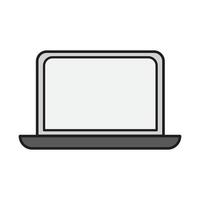 icono de portátil para sitio web, presentación, vector editable de símbolo