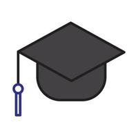 toga hat graduation for website, presentation, symbol vector