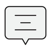 gray text bubble for website, presentation, symbol editable vector