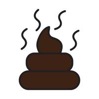 animal poop for website, presentation, symbol editable vector