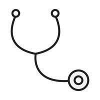 stethoscope isolated on white vector