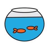 fish tank icon for website, presentation, symbol editable vector