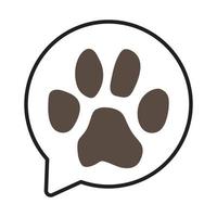 animal icon bubble textfor website, presentation, symbol editable vector