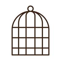birdcage icon for website, presentation, symbol editable vector