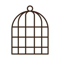 birdcage icon for website, presentation, symbol editable vector