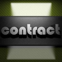 contract word of iron on carbon photo