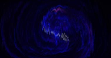 patrón roto de efecto futurista de ruido de píxel azul oscuro abstracto con textura poligonal de metal brillante claro. foto