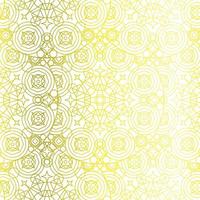 mandala amarillo abstracto arte ornamental de lujo pintura patrón geométrico antiguo en blanco.