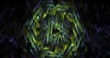 abstract light green pixel noise futuristic effect broken pattern with light glossy metal polygonal texture on green. photo