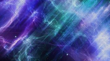 espacio azul claro abstracto elegante universo de niebla borrosa con estrella y polvo de estrellas de leche de galaxia dinámico en el espacio oscuro. foto