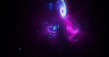 abstract light pink blue space elegant blur fog universe with star and galaxy milk stardust dynamic on dark space.
