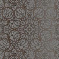 abstract gray mandala luxury ornamental art painting ancient geometric pattern on gray. photo