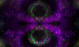 abstract dark purple mystical smoke vintage space fog watercolor universe stardust pattern on dark. photo