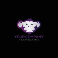 Nerd Monkey colorful logo Design vector