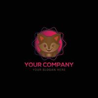 colorful pet, pet care, dog, cat and colorful pet care logo design vector