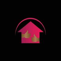 colorful Safe House logo Design vector