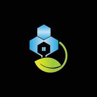 Real estate colorful logo vector design
