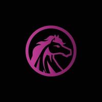 Creative colorful horse icon, horse logo design vector