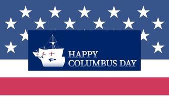 Columbus Day Background Design. Vector Illustration.