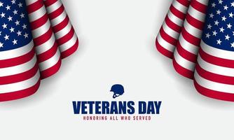 Vector illustration of Veterans Day.