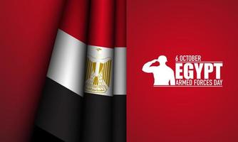 Egypt Armed Forces Day Background. Vector Illustration.