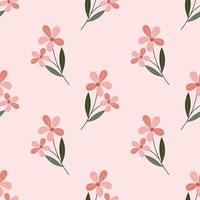 Seamless floral cartoon illustration pattern vector