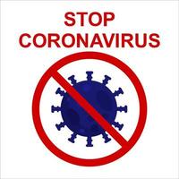detener el virus de la corona. prevencion covid19 vector