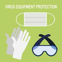Illustration vector design of virus equipment protection