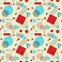 seamless pattern design composed of several shape elements vector