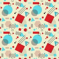 seamless pattern design composed of several shape elements vector