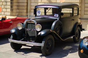 Lecce, Italy - April 23, 2017 Vintage classic retro automobiles cars in Italy photo