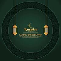 ramadan kareem y fondo islámico vector