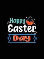 Happy Easter Day Typography lettering T-shirt Design vector