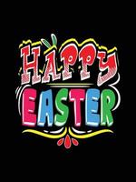 Happy Easter Day Typography lettering T-shirt Design vector