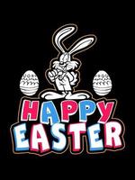 Happy Easter Happy Easter Day Typography lettering T-shirt Design vector