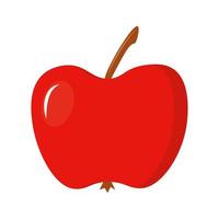 Red apple icon in vector