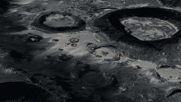 superficie lunare con molti crateri video