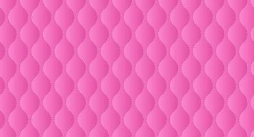 Simple upholstery quilted background. Pink leather texture sofa backdrop. Vector illustration