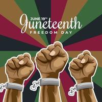 Juneteenth Freedom Day vector