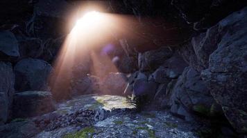 Sun Light inside Mysterious Cave video