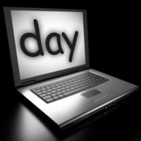 day word on laptop photo