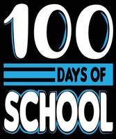 100 DAYS OF SCHOOL vector