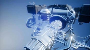 Detailed Car Engine and Other Parts video