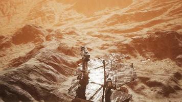 Opportunity Mars exploring the surface of red planet video